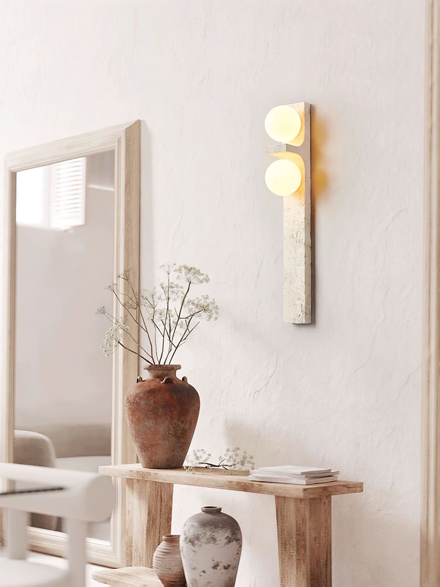Cassiopeia Travertine Wall Light - Neutralighting