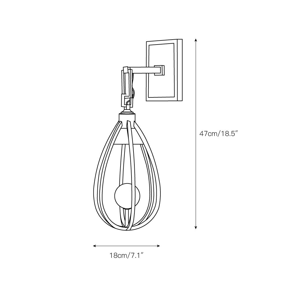 Gloruvys Wandleuchte aus Messing und Kristall-Letslighting
