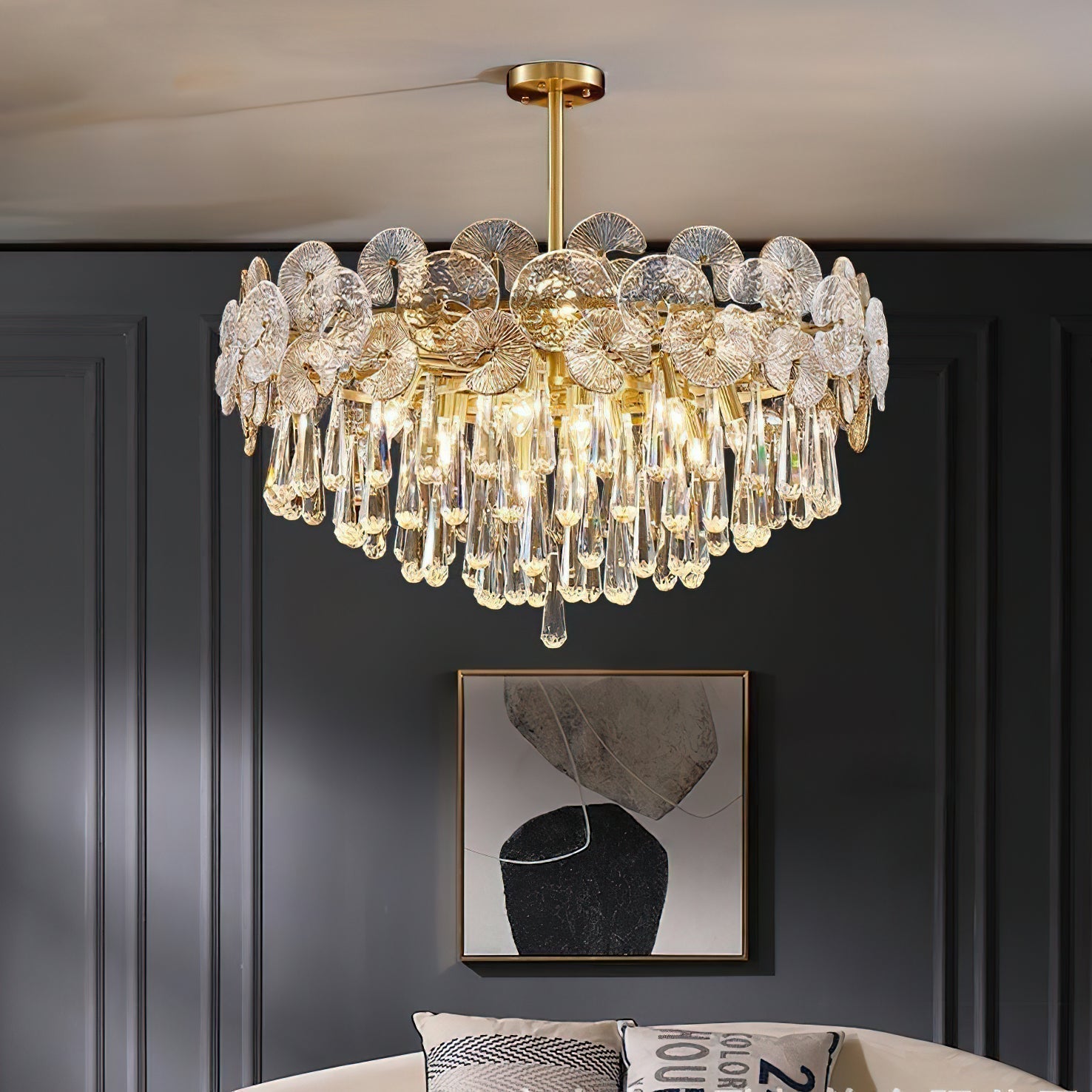 Caeluvyo Postmoderner Luxus Eleganz Kristall Kronleuchter-Letslighting