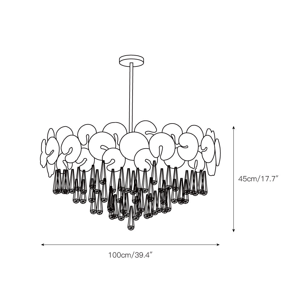 Caeluvyo Postmoderner Luxus Eleganz Kristall Kronleuchter-Letslighting