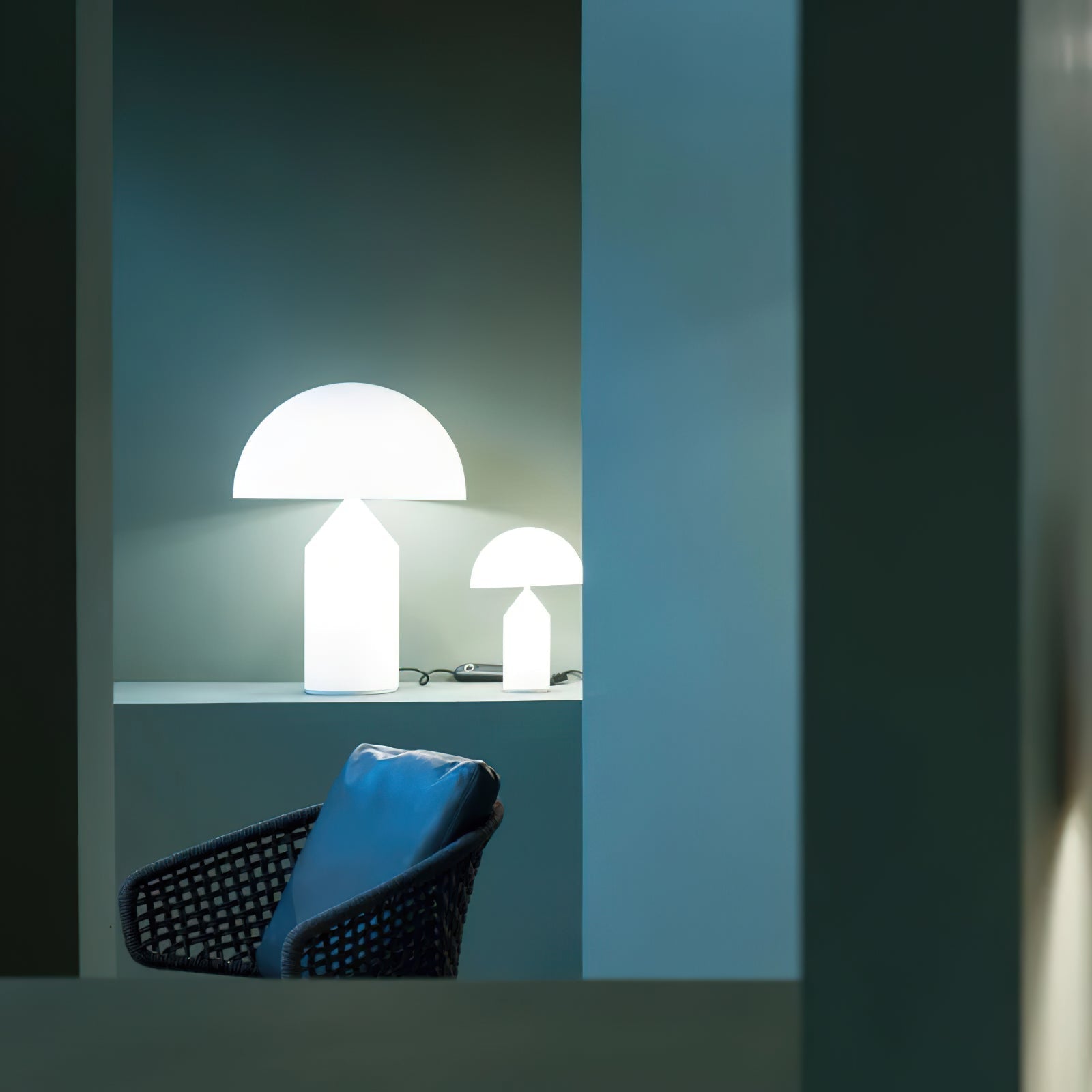 Atollo Modern Minimalistisch Alabaster Tischleuchte-Letslighting