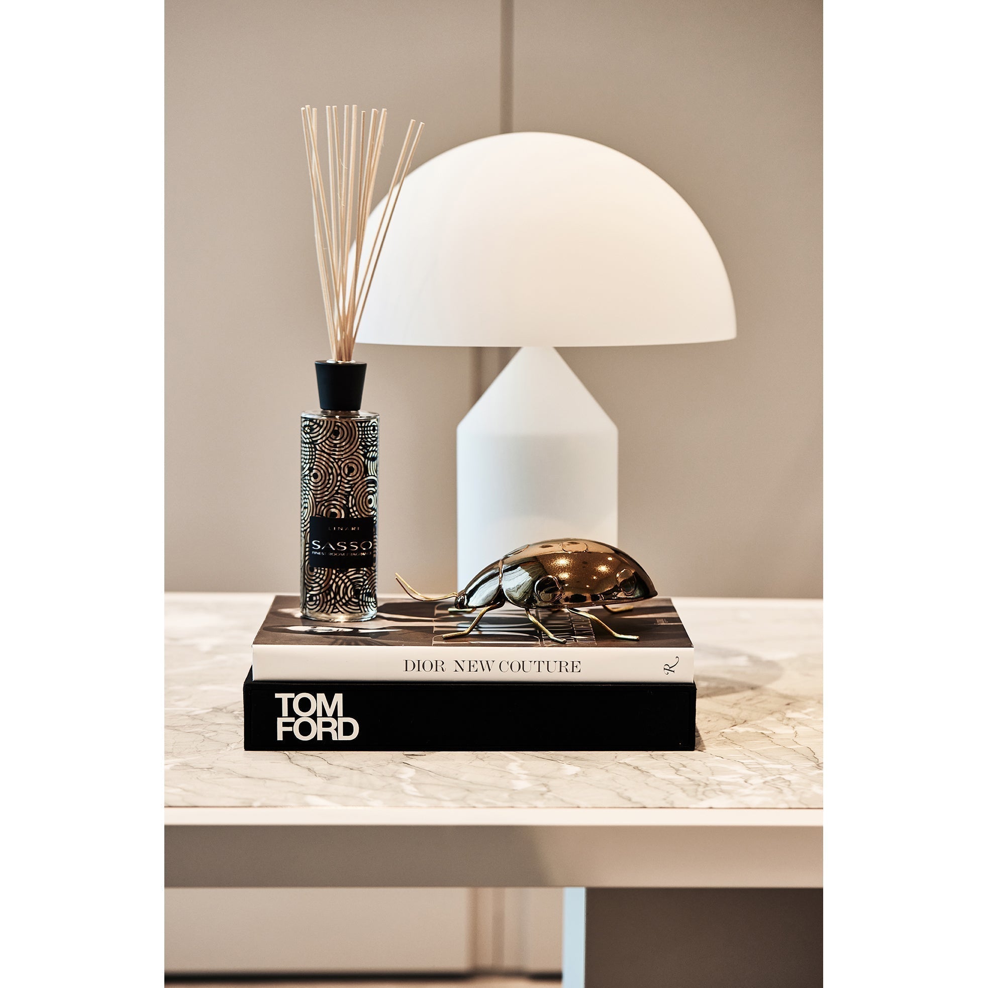 Atollo Modern Minimalistisch Alabaster Tischleuchte-Letslighting