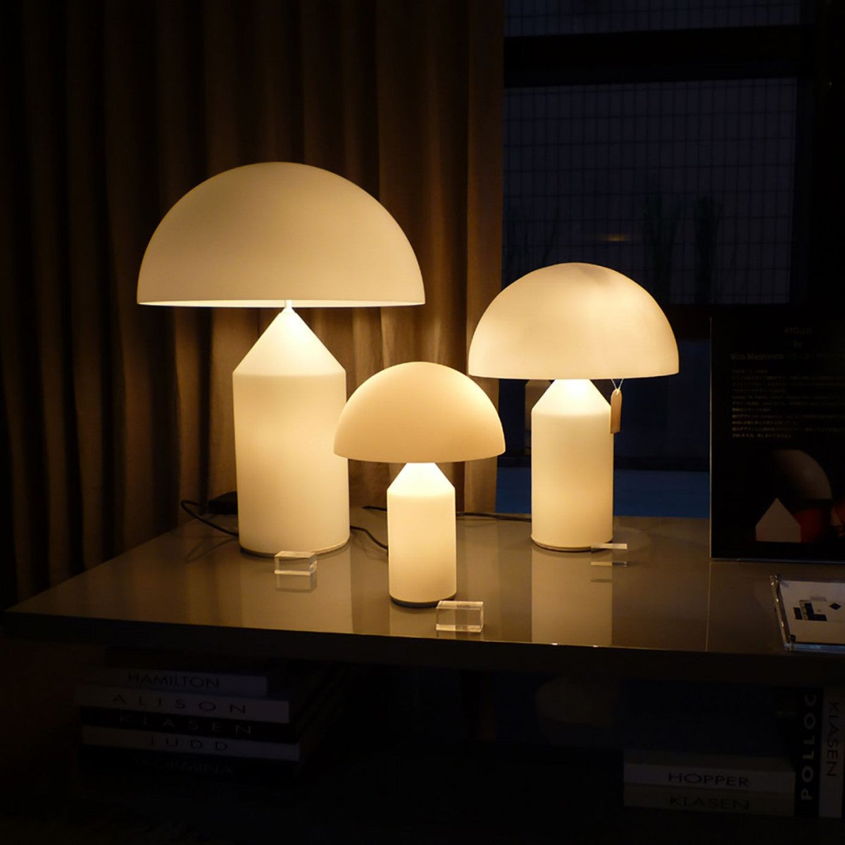 Atollo Modern Minimalistisch Alabaster Tischleuchte-Letslighting