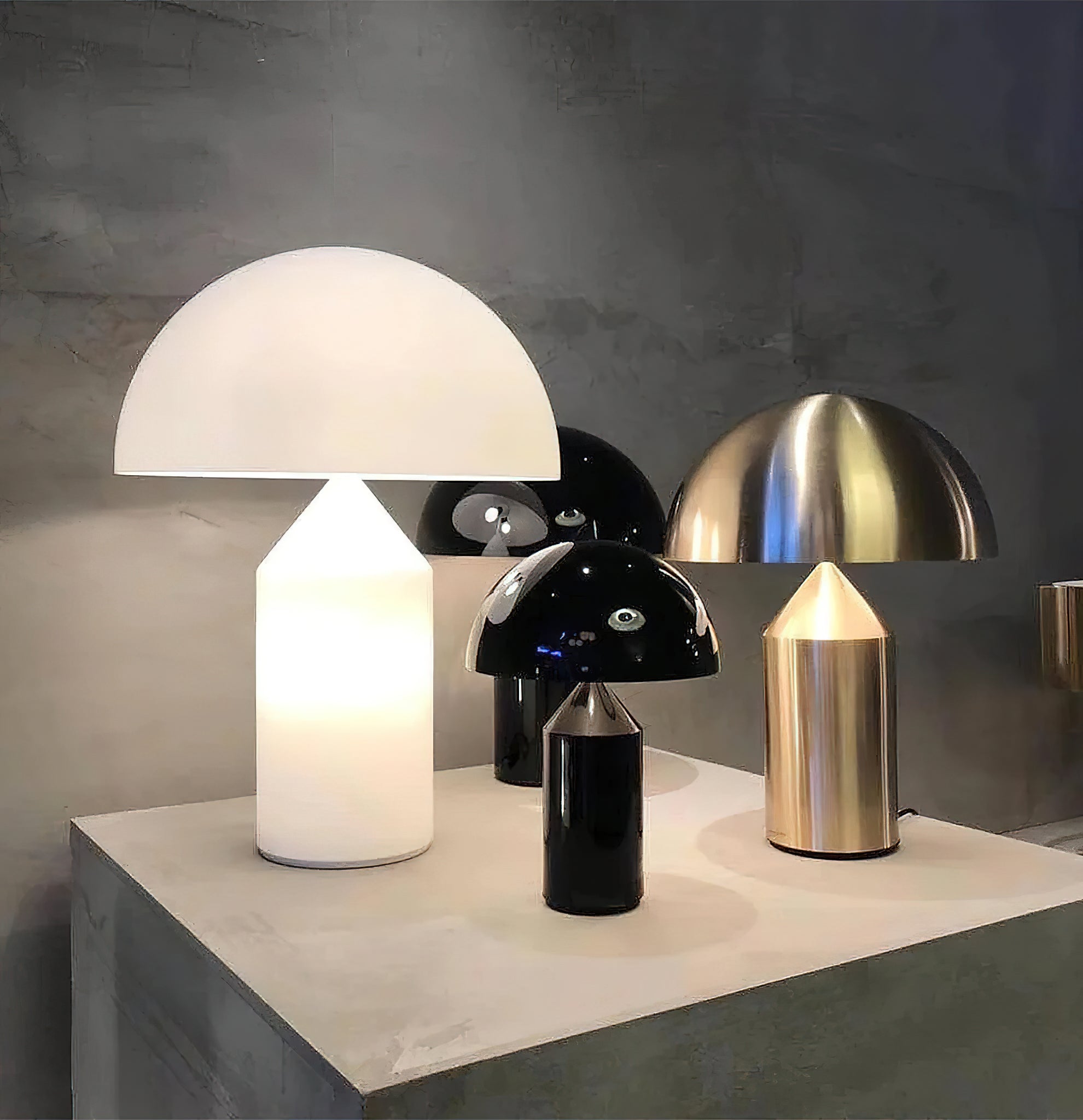 Atollo Modern Minimalistisch Alabaster Tischleuchte-Letslighting