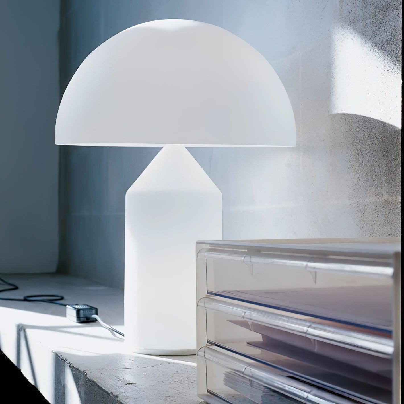 Atollo Modern Minimalistisch Alabaster Tischleuchte-Letslighting