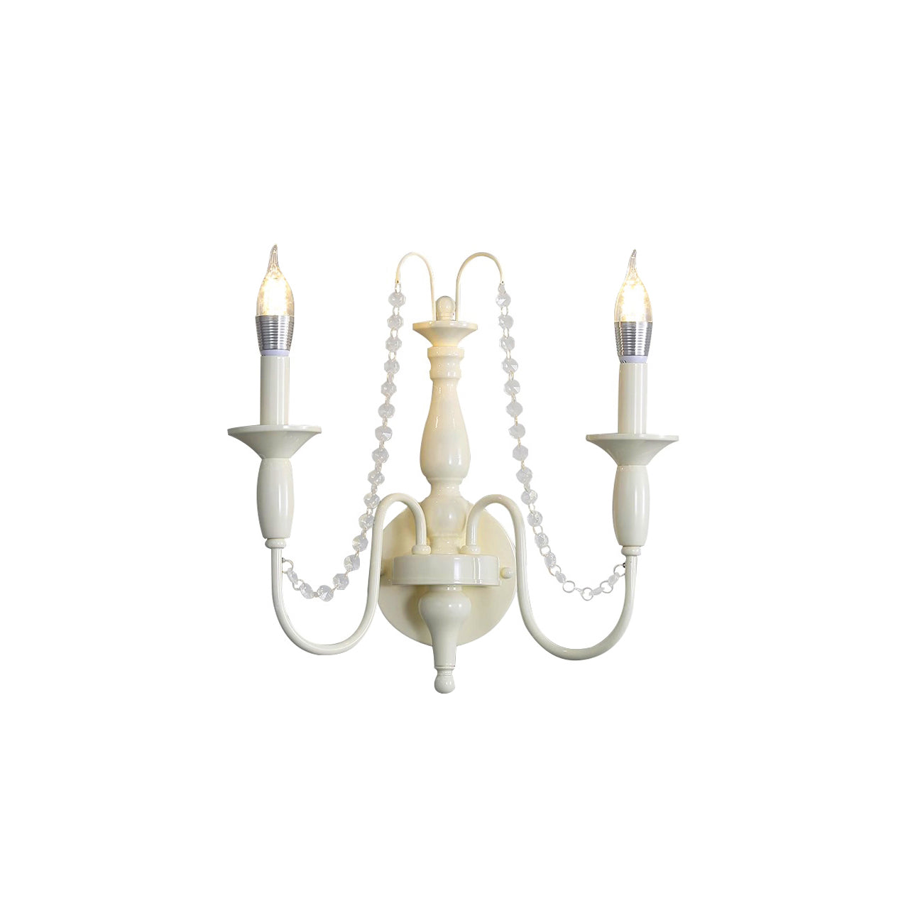 Jarnbruvys Traditionelle Kerzen-Kristall-Wandleuchte-Letslighting