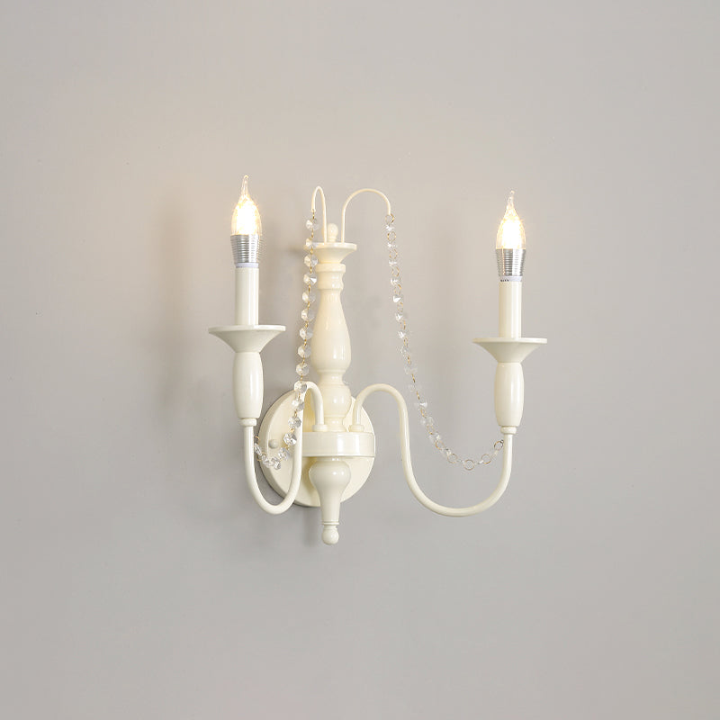 Jarnbruvys Traditionelle Kerzen-Kristall-Wandleuchte-Letslighting