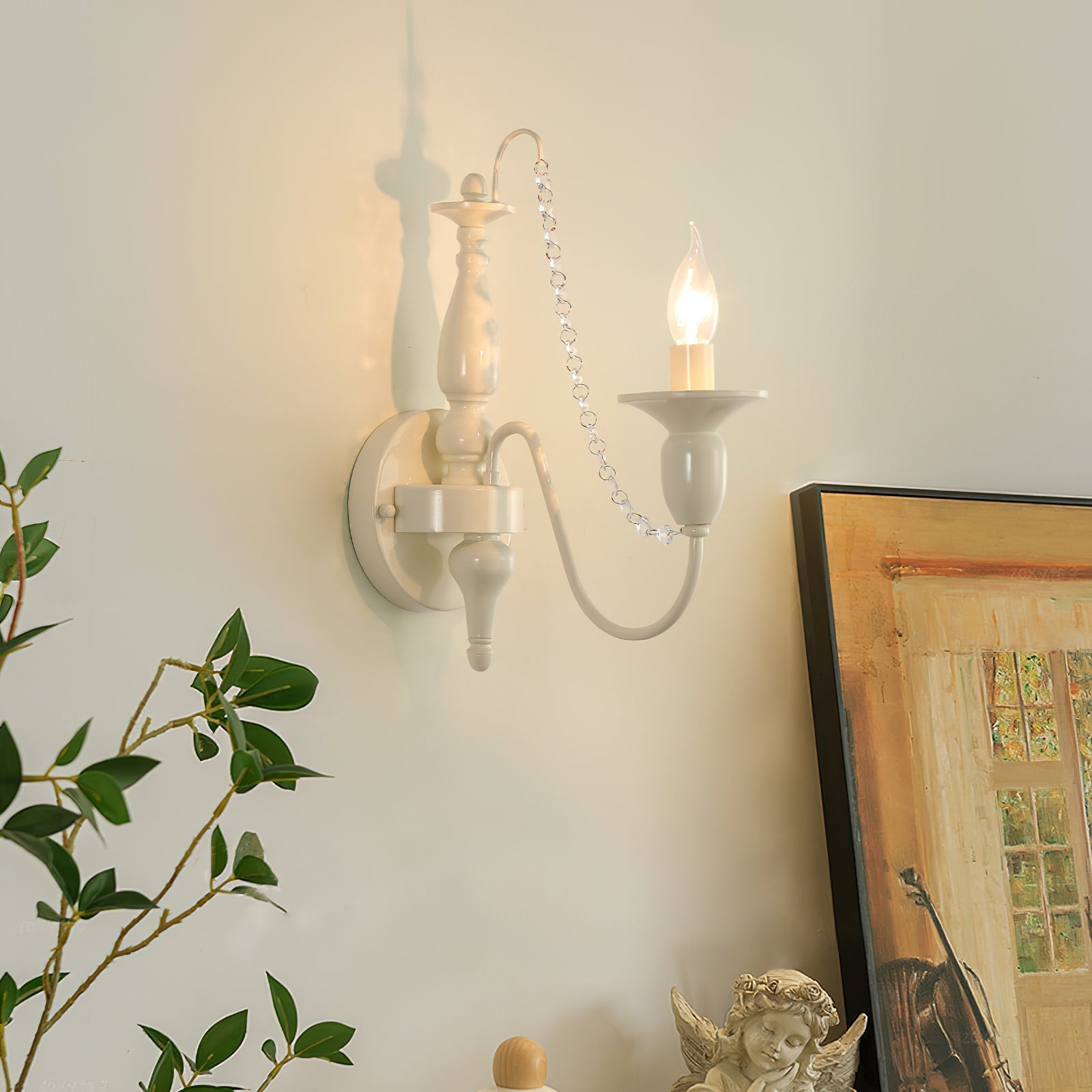 Jarnbruvys Traditionelle Kerzen-Kristall-Wandleuchte-Letslighting