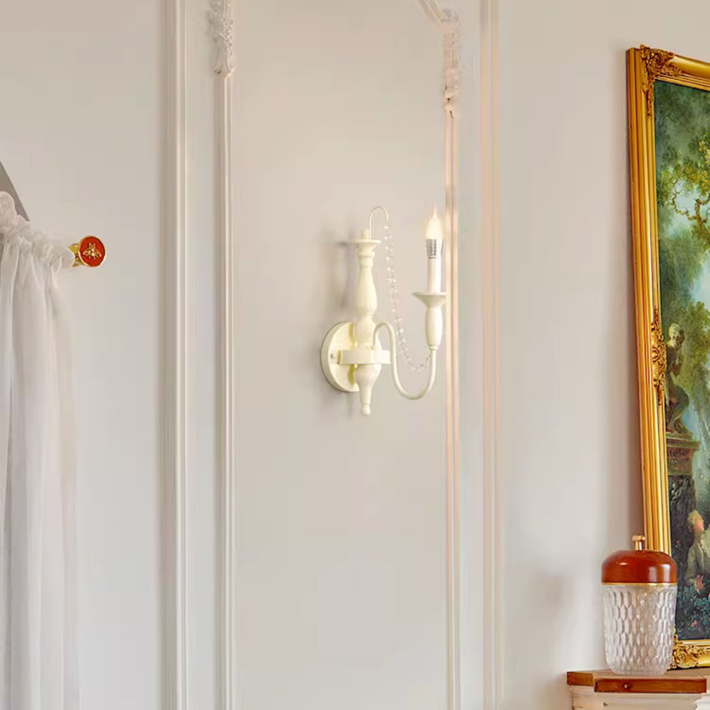 Jarnbruvys Traditionelle Kerzen-Kristall-Wandleuchte-Letslighting