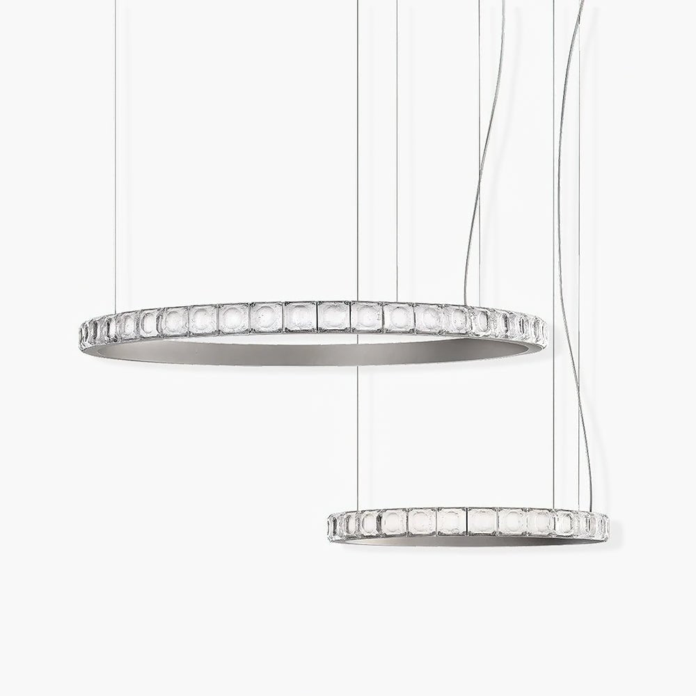 Avzorion Moderner minimalistischer Ring-Glas-Kronleuchter-Letslighting