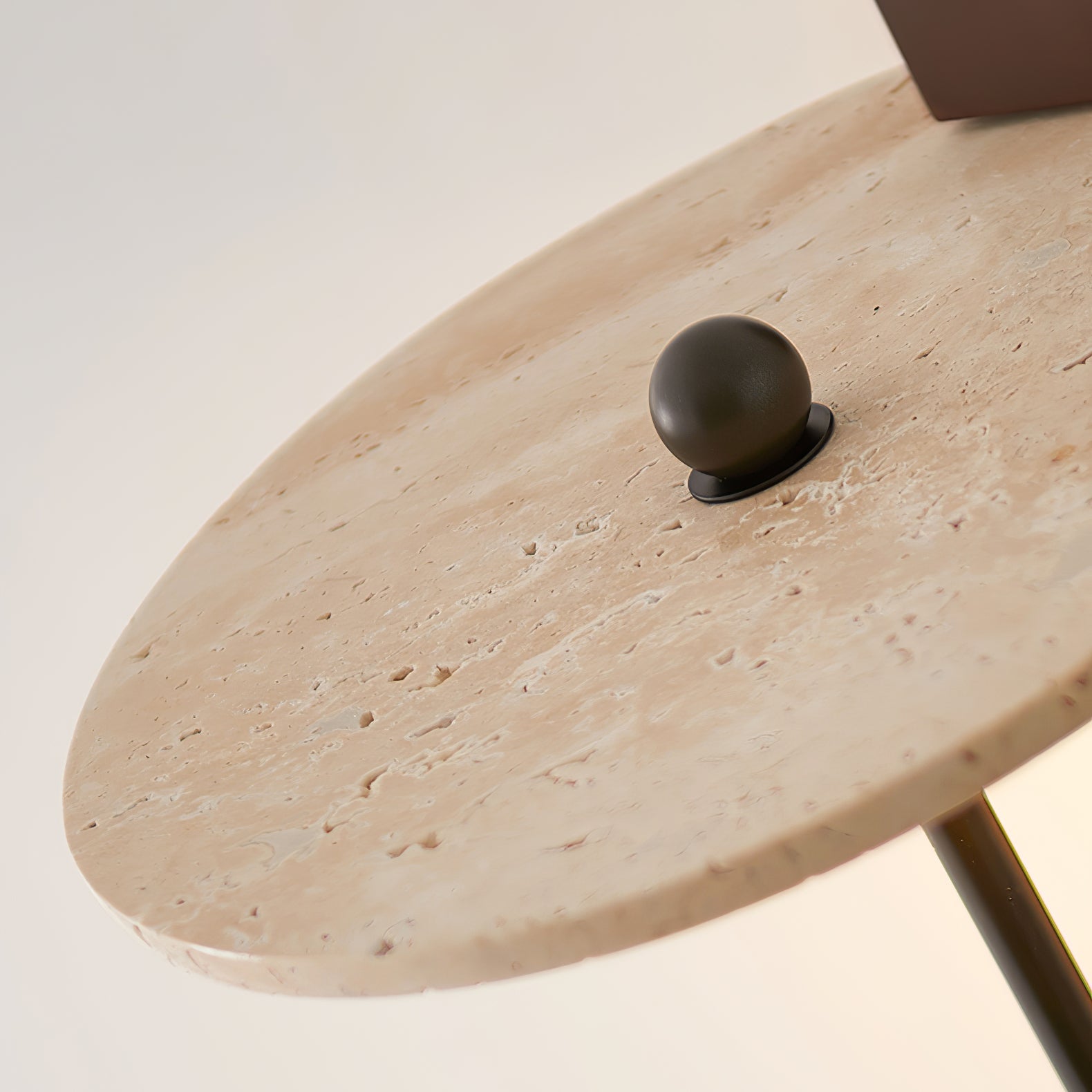 Viphayra Lever Arm Travertine Wall Light - Letslighting