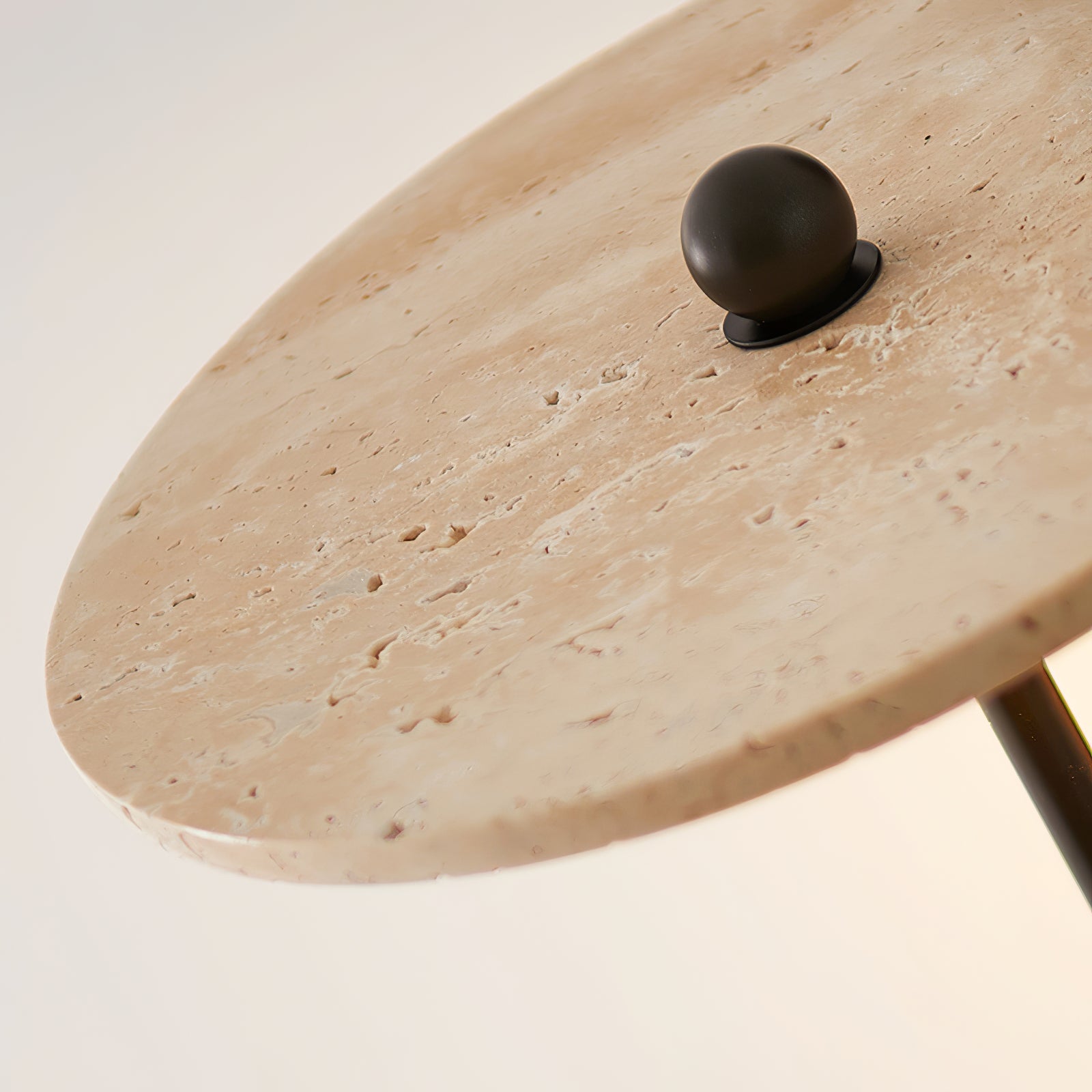 Viphayra Lever Arm Travertine Wall Light - Letslighting