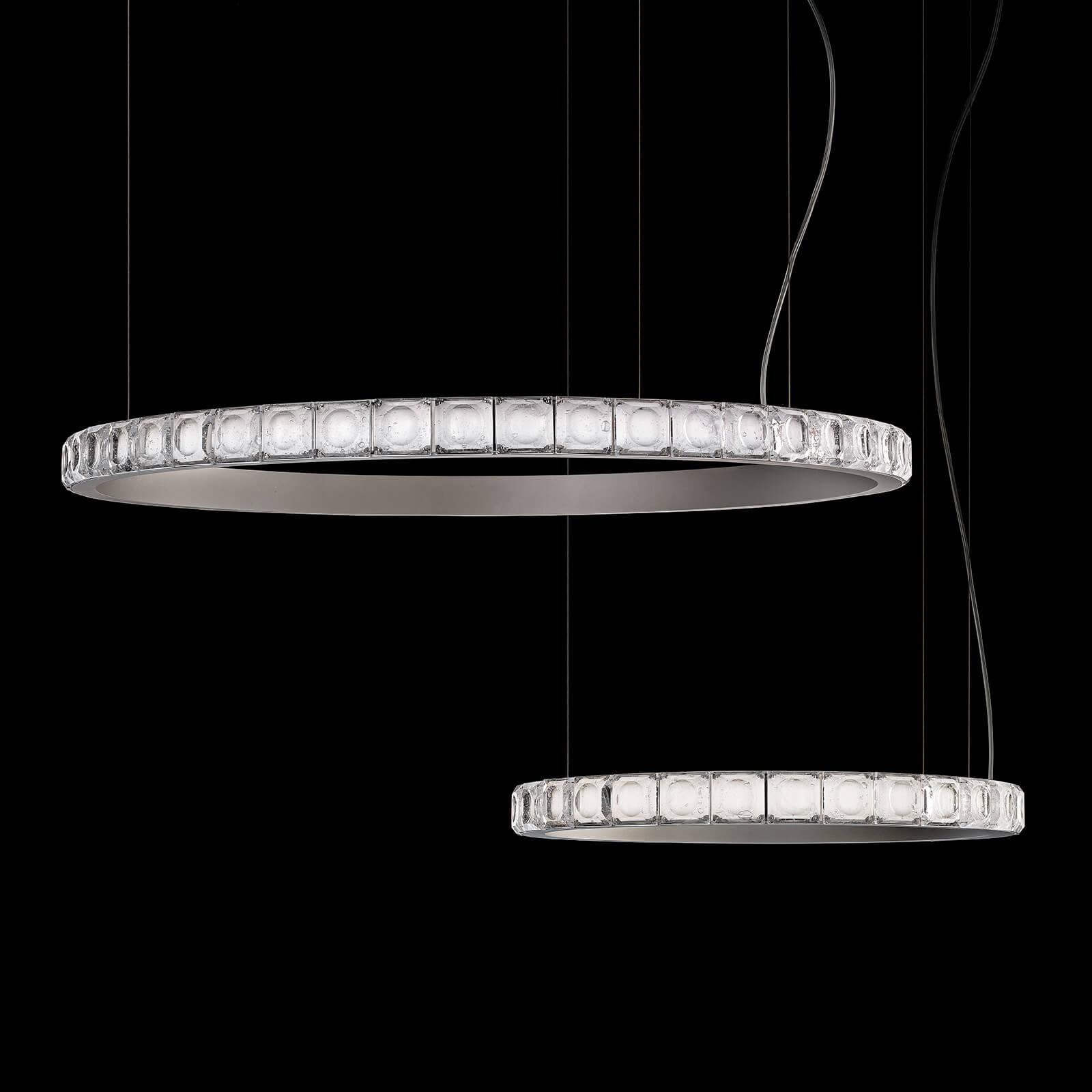 Avzorion Moderner minimalistischer Ring-Glas-Kronleuchter-Letslighting