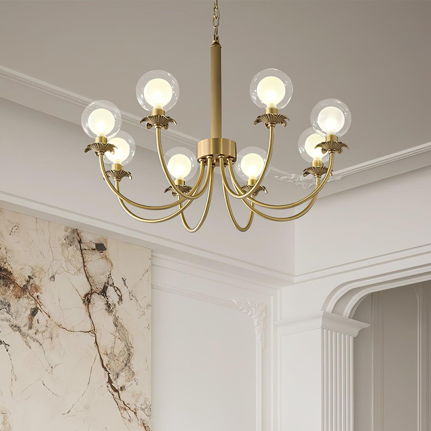 Crown Klassischer Glas-Kronleuchter-Letslighting