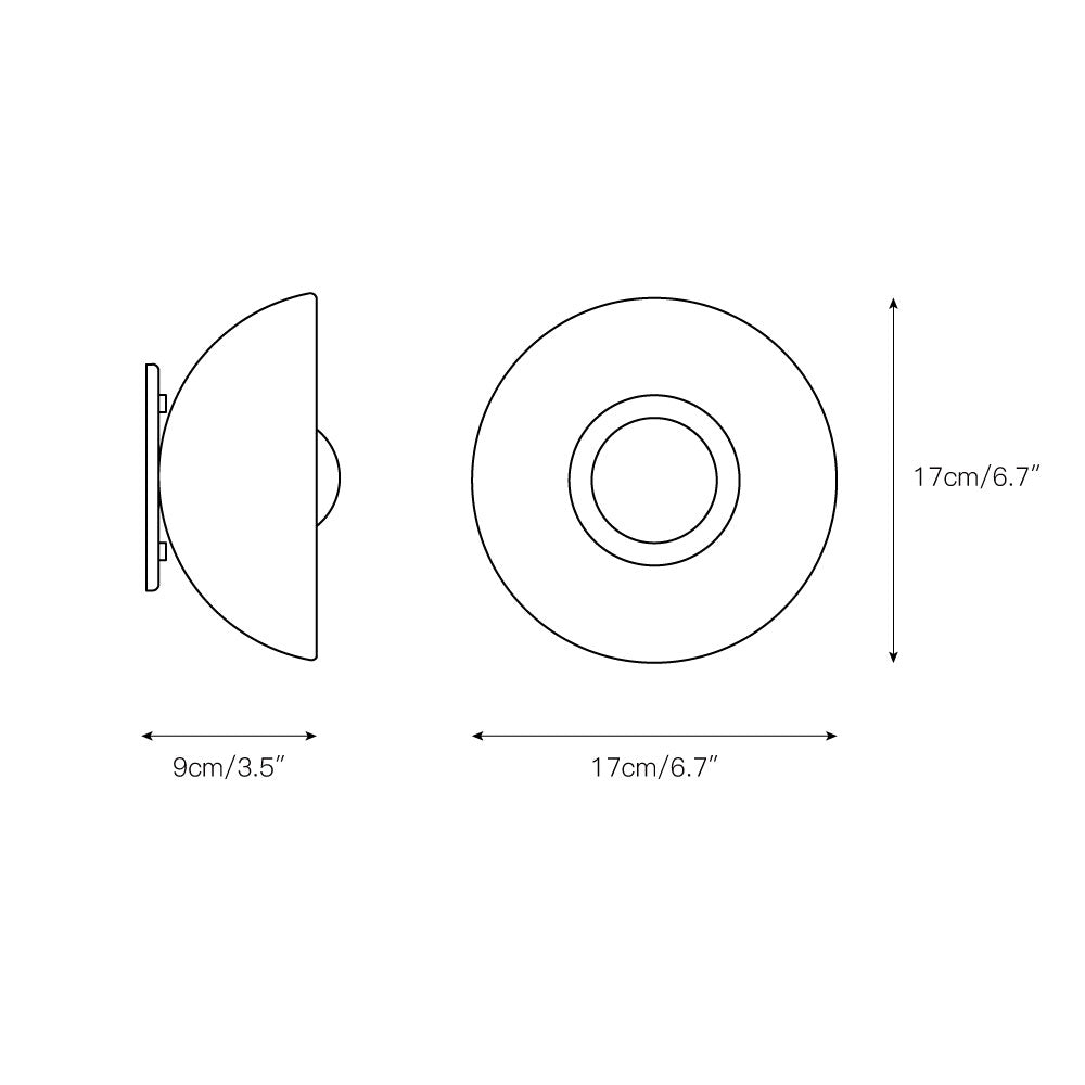 Ildvuvyo Surface Modern Minimalist Glass Metal Sconce Wall Lamp - Letslighting