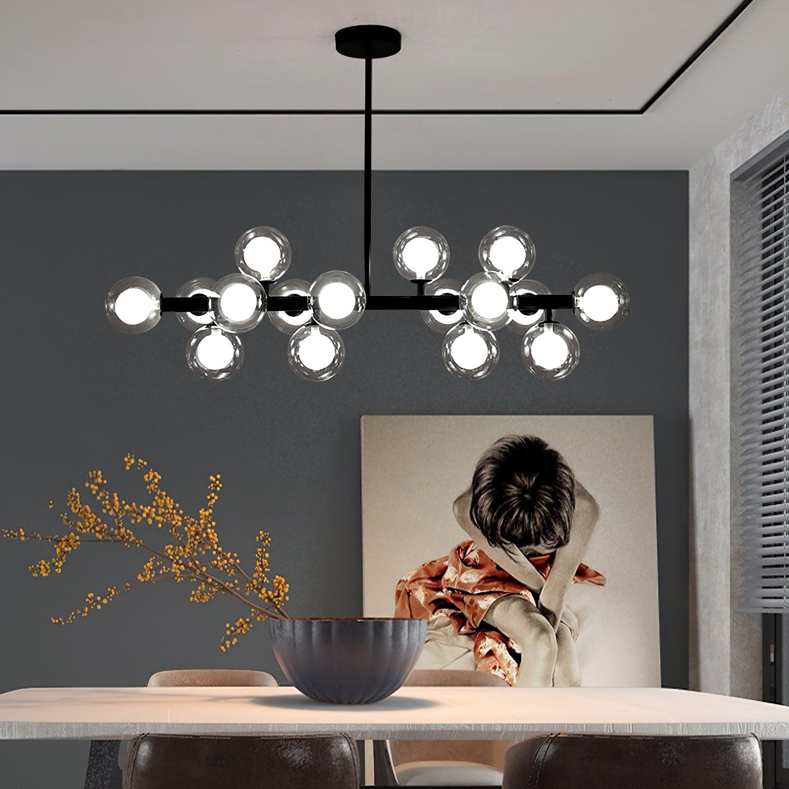 Lustra Kronleuchter Glas Minimalistisch-Letslighting