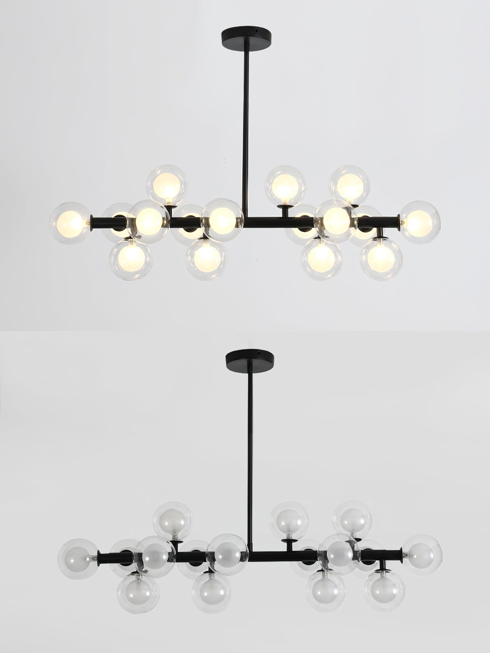 Lustra Kronleuchter Glas Minimalistisch-Letslighting