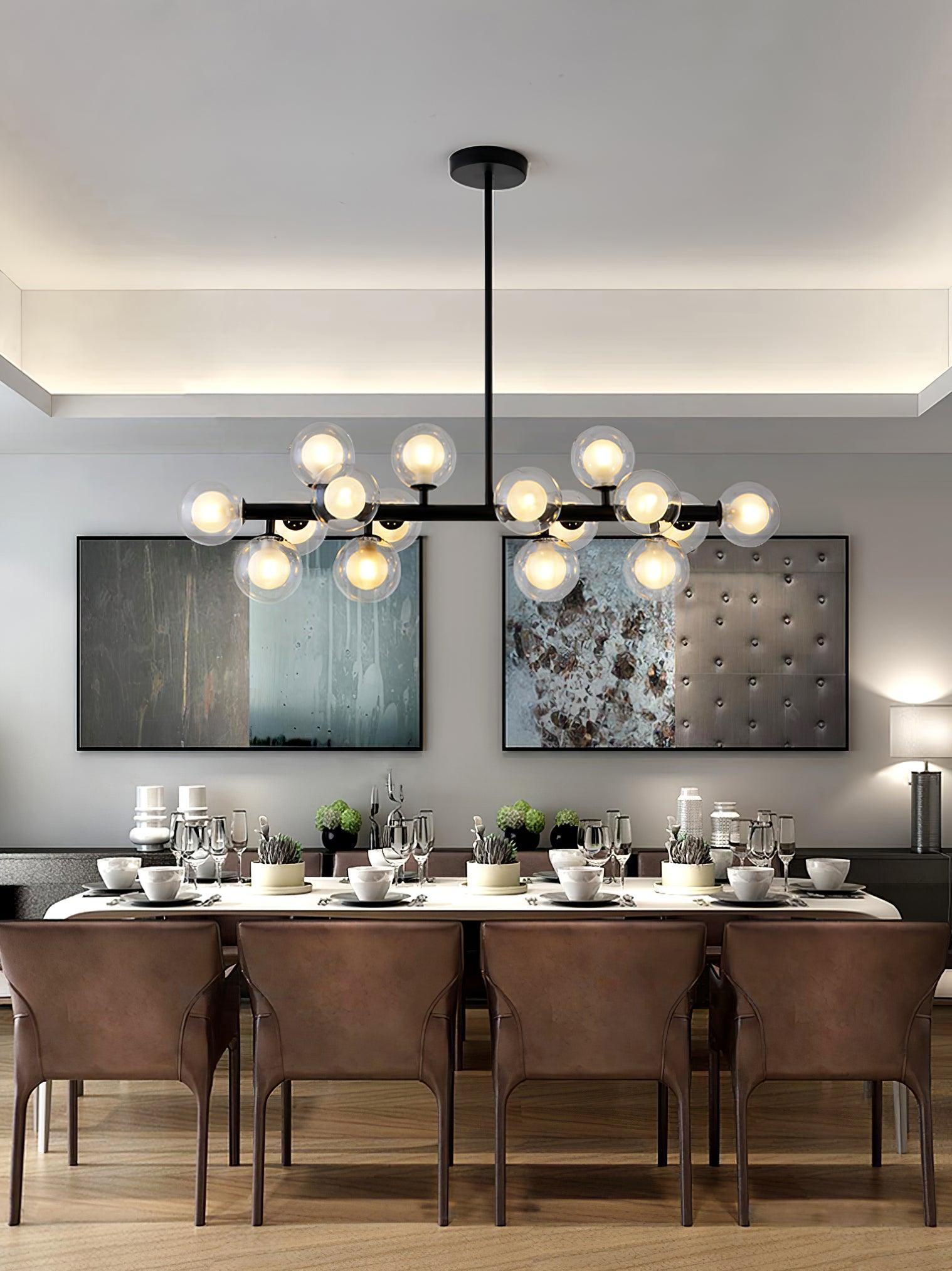 Lustra Kronleuchter Glas Minimalistisch-Letslighting