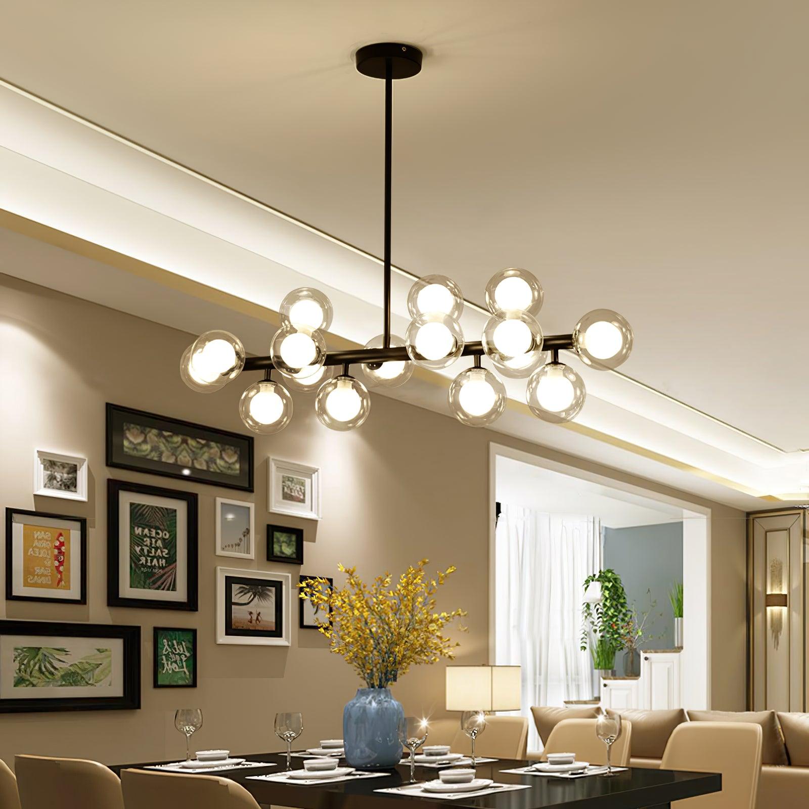Lustra Kronleuchter Glas Minimalistisch-Letslighting