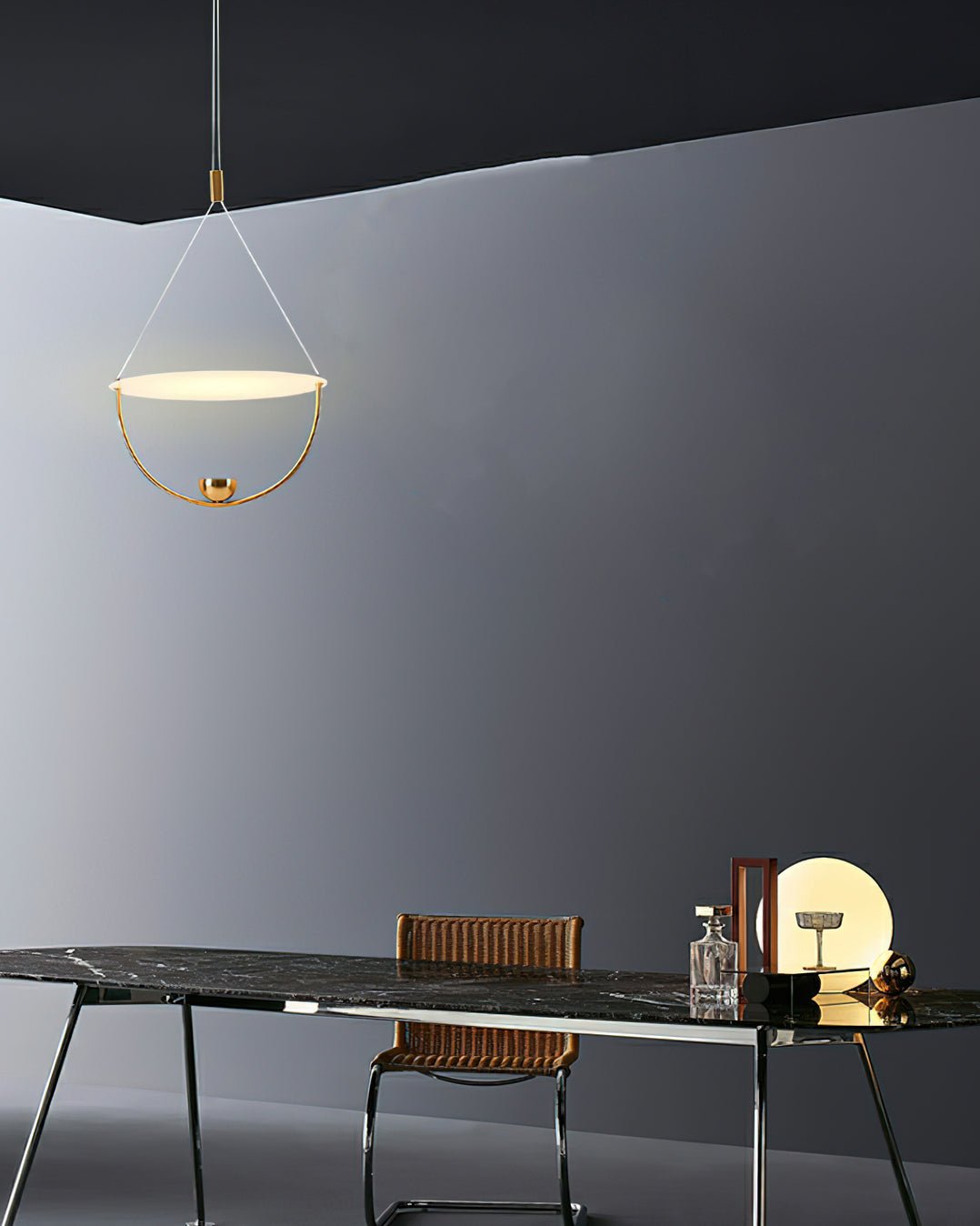 Vecaros Moderne Minimalistische Scheiben-Pendelleuchte-Letslighting