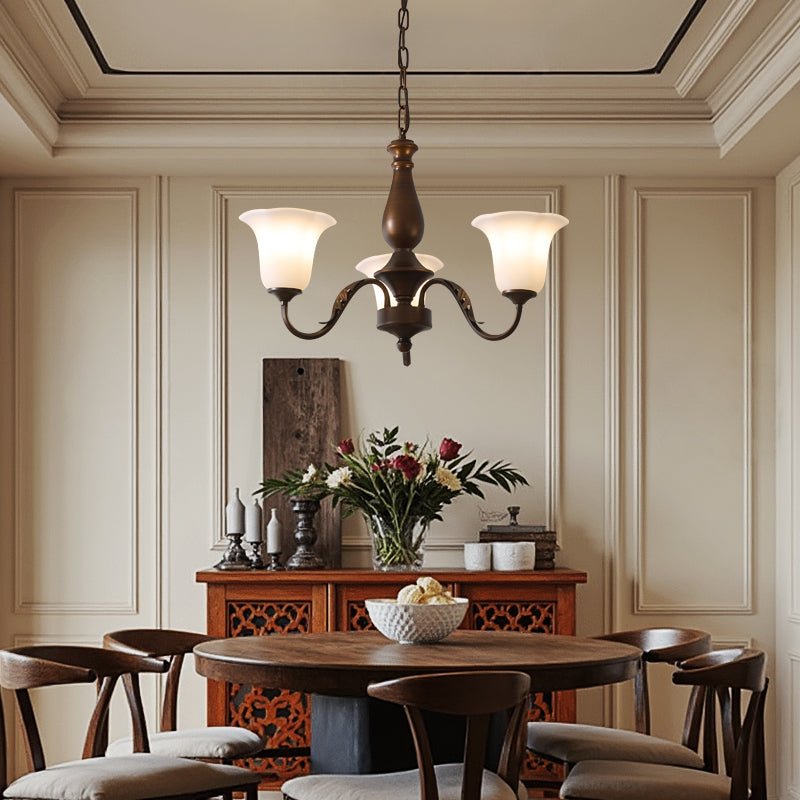 Uveleth Traditioneller Eleganter Glaskronleuchter-Letslighting
