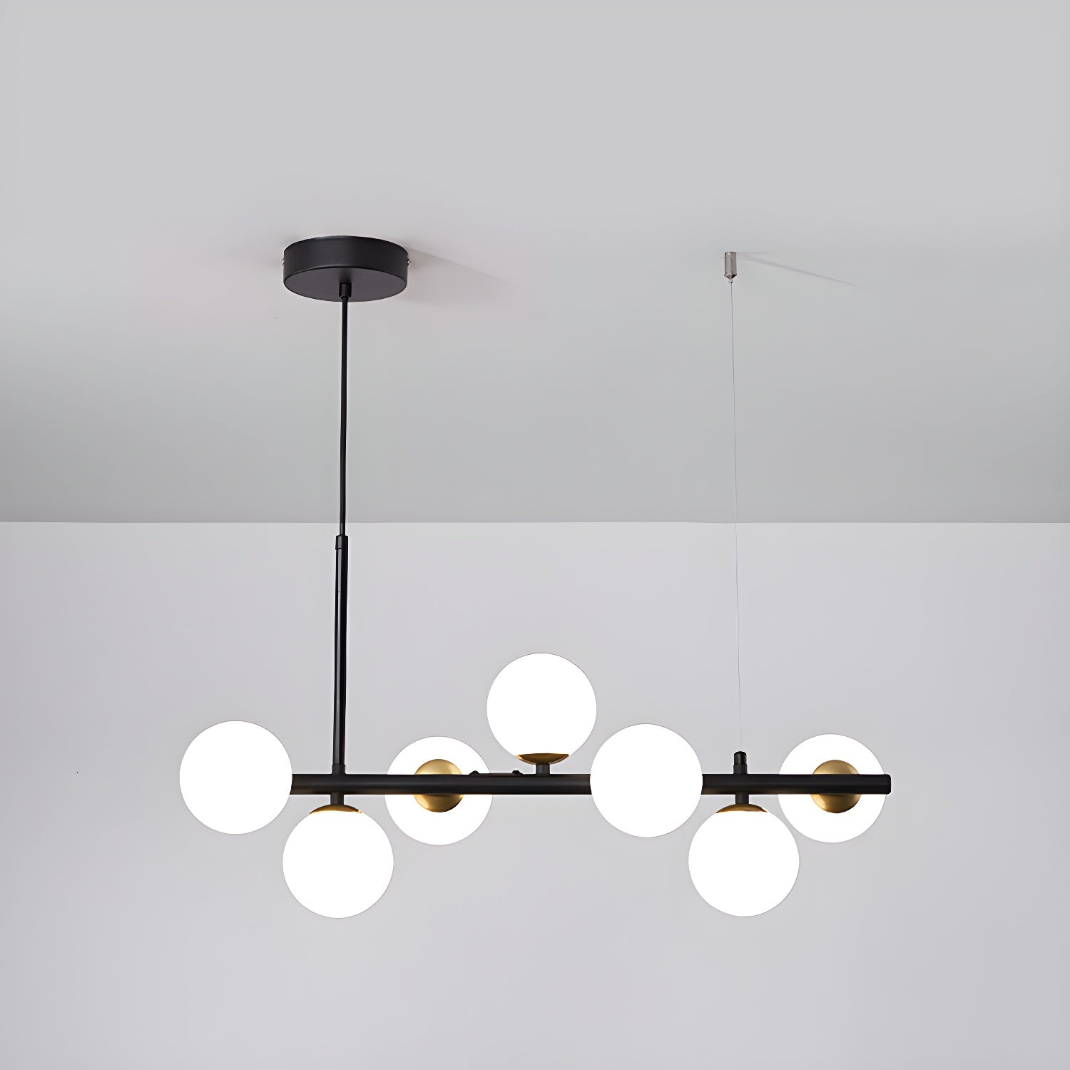 Lustra Kronleuchter Glas Kugel Gold 12-Licht-Letslighting