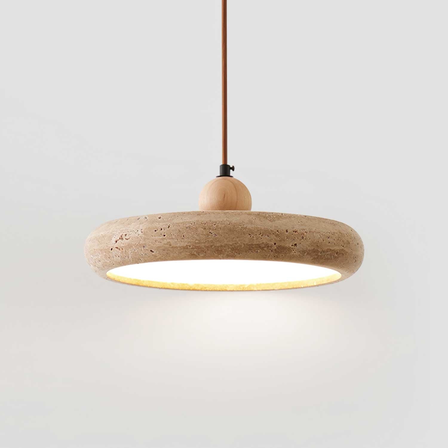 Zesolor Minimalist Travertine Pendant Light - Neutralighting