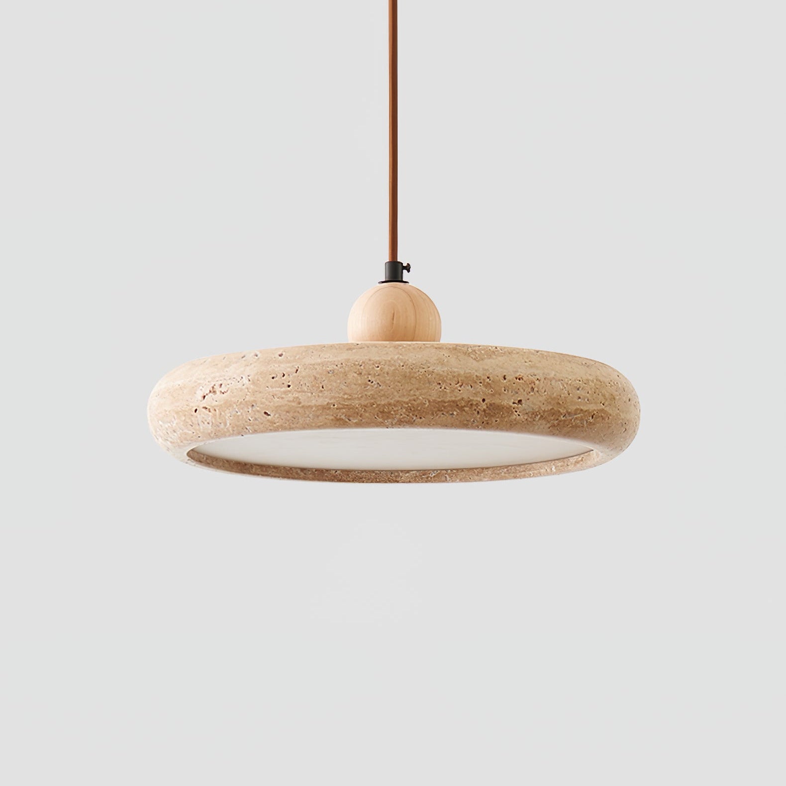 Zesolor Minimalist Travertine Pendant Light - Neutralighting