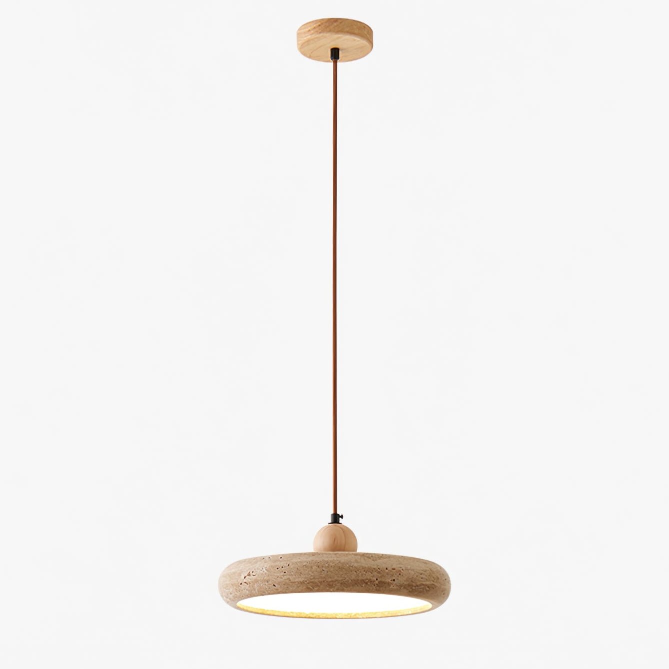 Zesolor Minimalist Travertine Pendant Light - Neutralighting