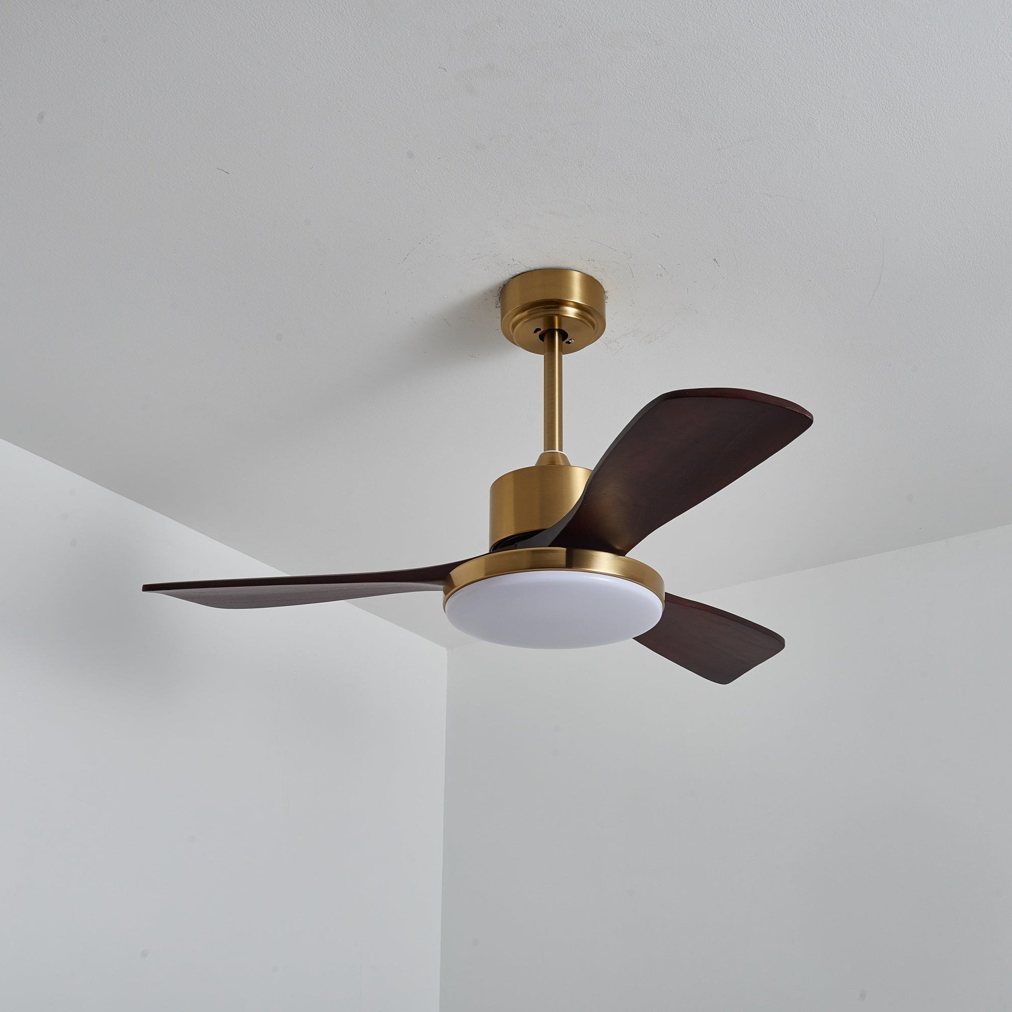 Xen Moderner Deckenventilator mit Holz und Licht