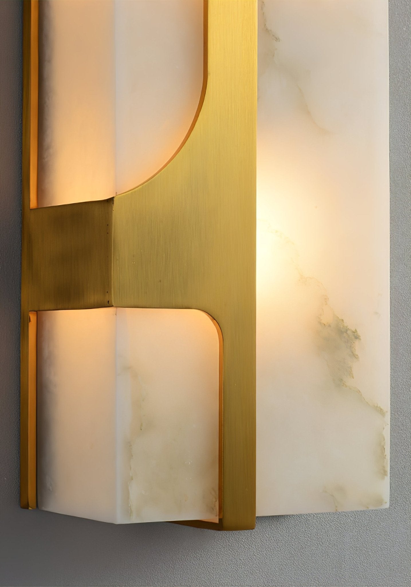 Ocarionis Geometric Alabaster Wall Light - Neutralighting