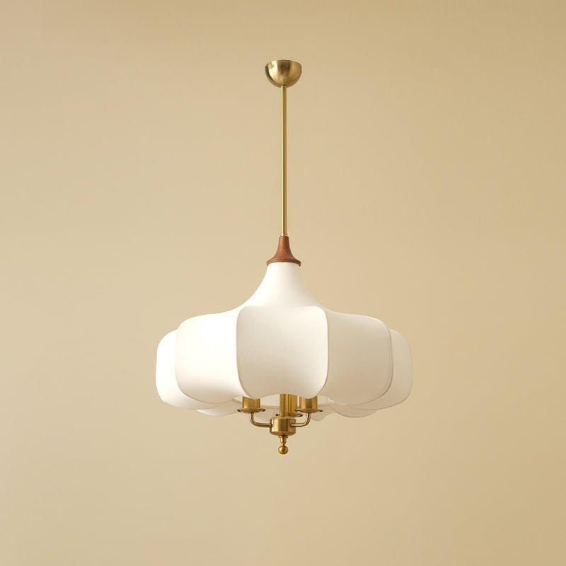 Fioren Stoff & Holz Pendelleuchte-Letslighting