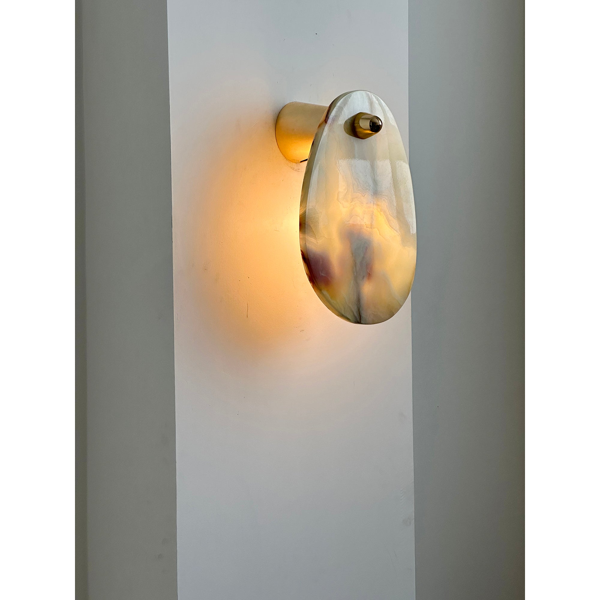Norduvys Modern Luxurious Metal Marble Wall Lamp - Letslighting