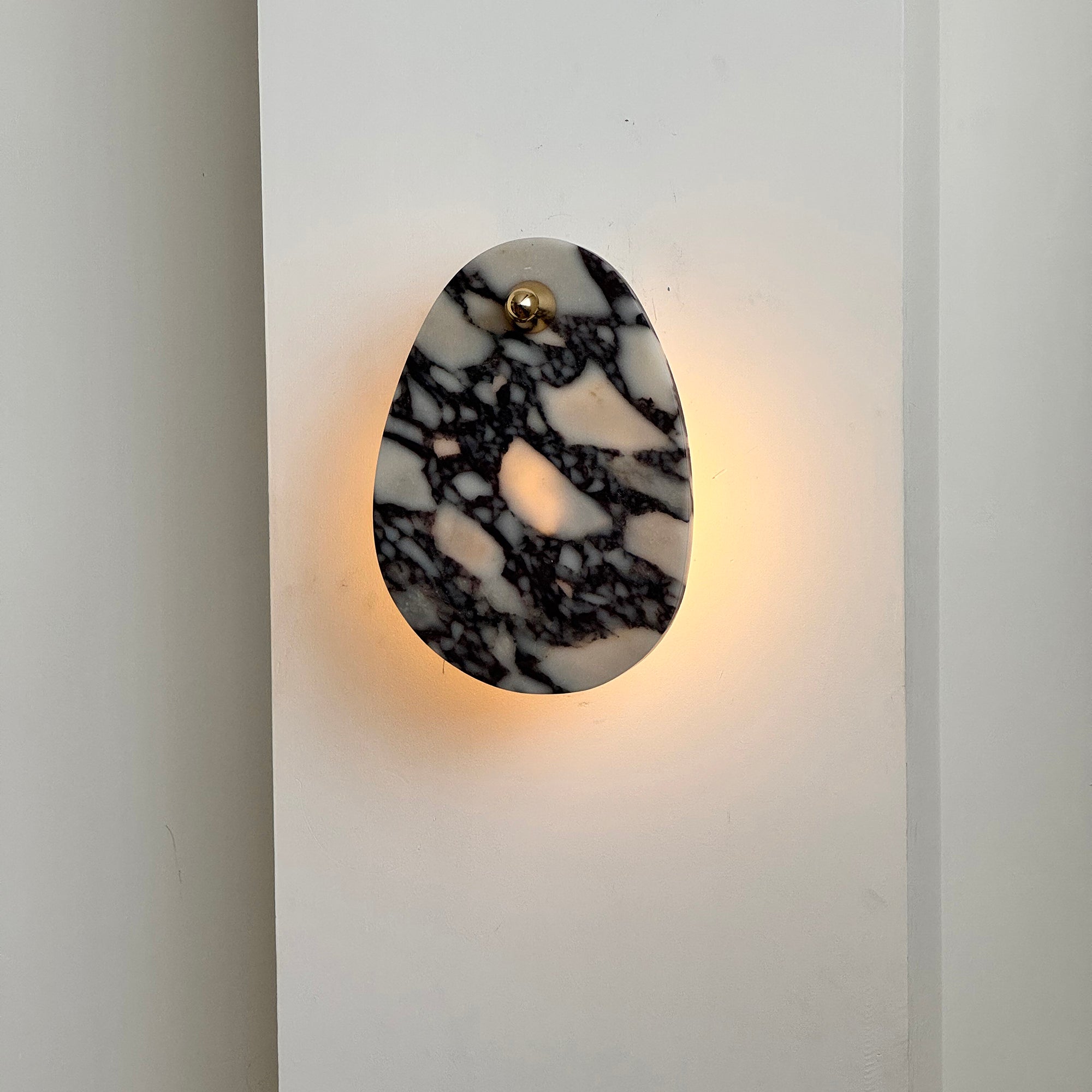 Norduvys Modern Luxurious Metal Marble Wall Lamp - Letslighting