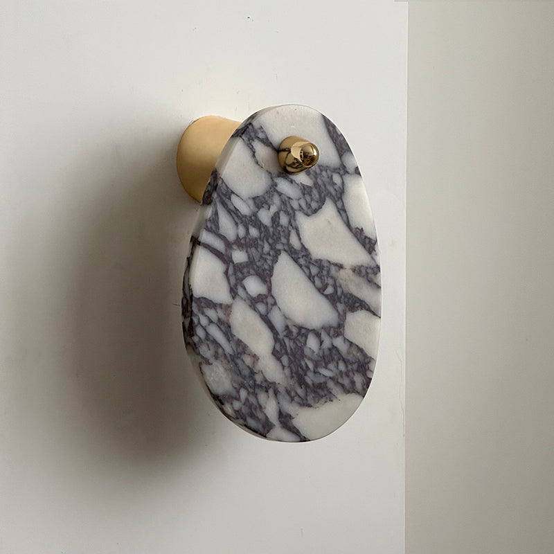 Norduvys Modern Luxurious Metal Marble Wall Lamp - Letslighting