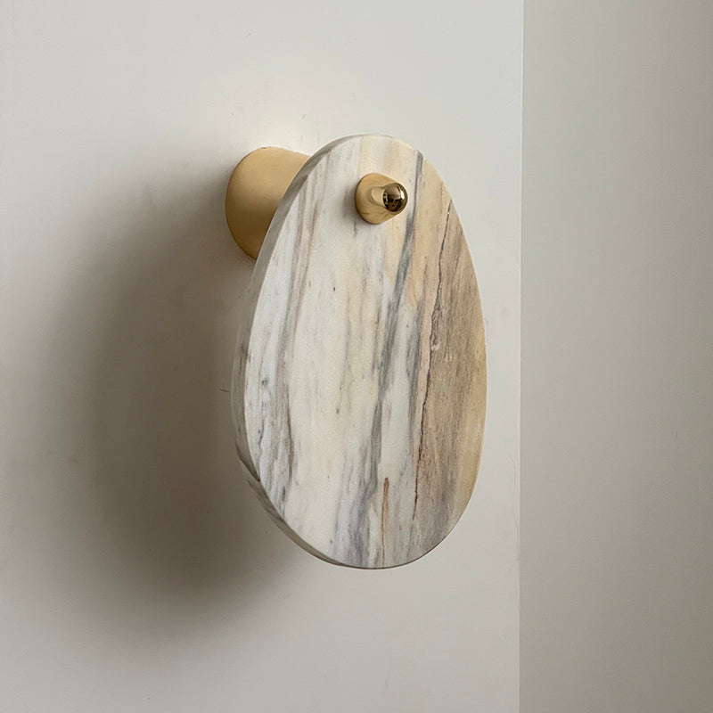 Norduvys Modern Luxurious Metal Marble Wall Lamp - Letslighting