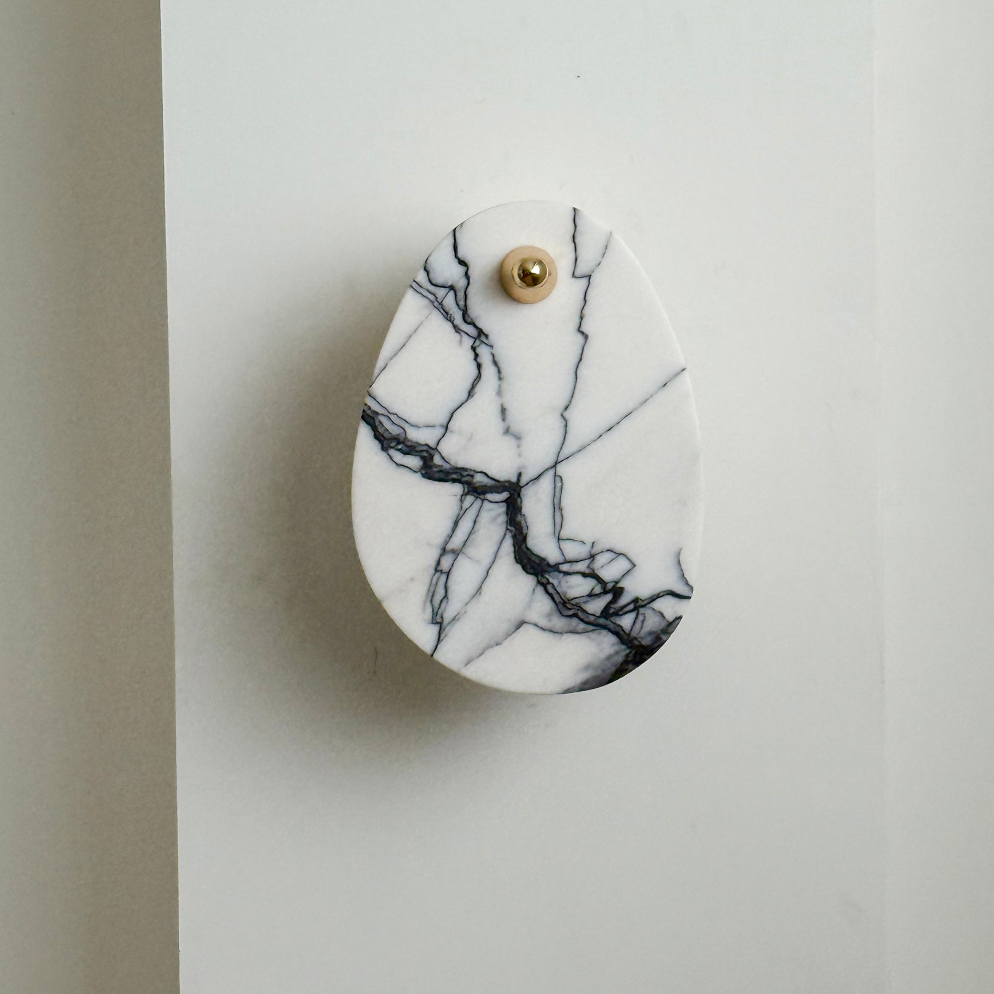 Norduvys Modern Luxurious Metal Marble Wall Lamp - Letslighting