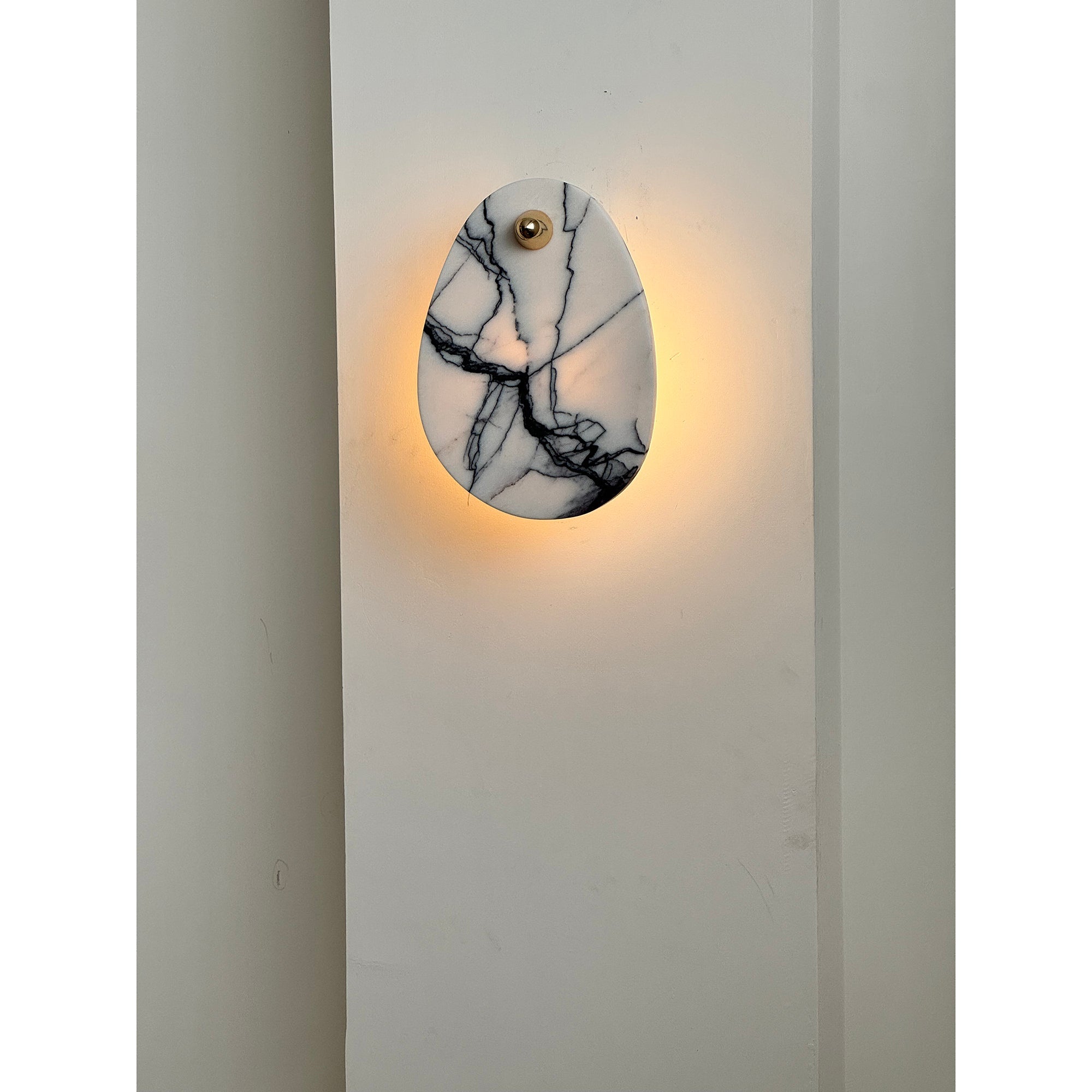 Norduvys Modern Luxurious Metal Marble Wall Lamp - Letslighting