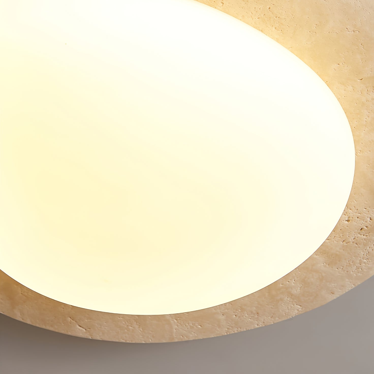 Orlaeisra Circular Travertine Ceiling Light - Neutralighting