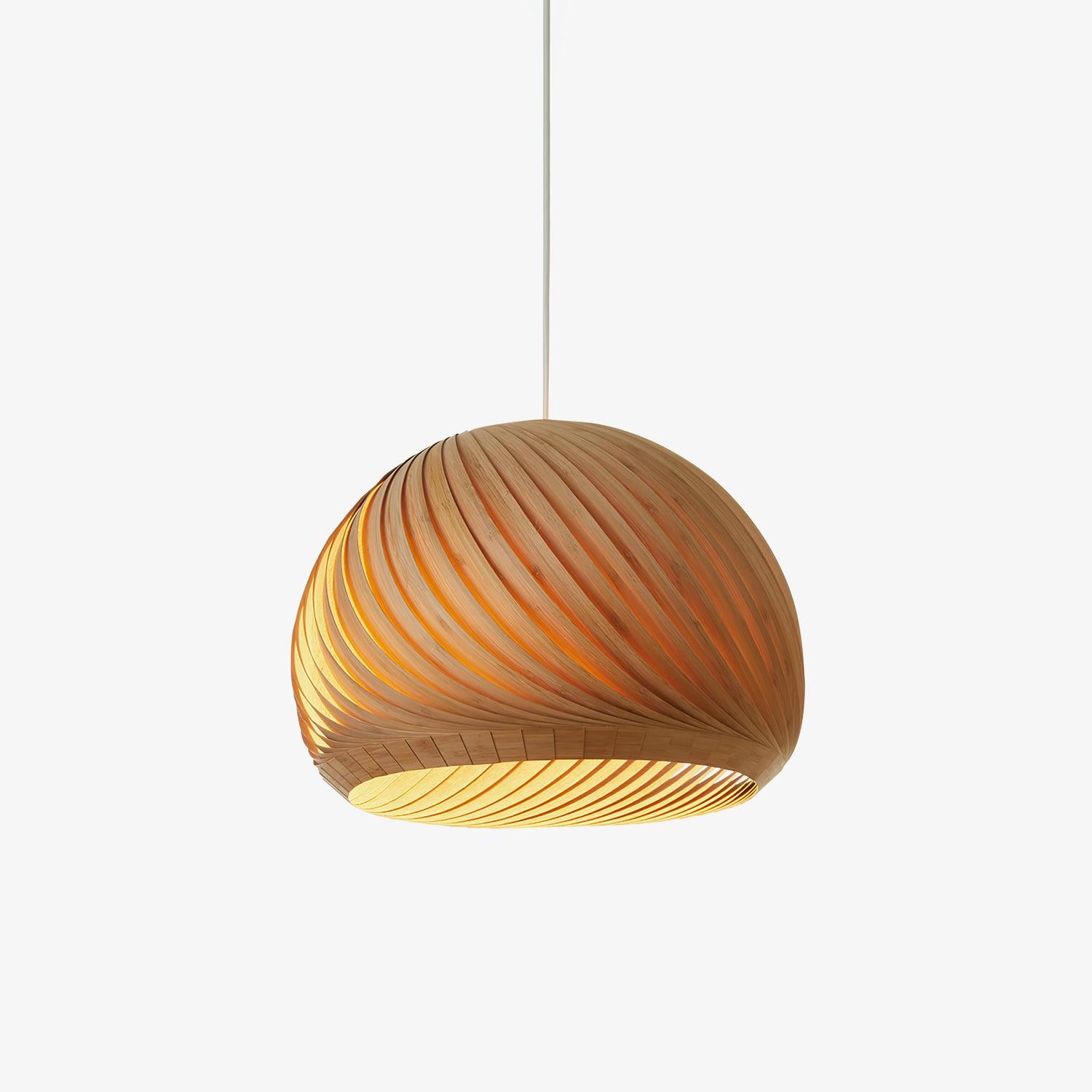 Spiral Vintage Holz Pendelleuchte-Letslighting