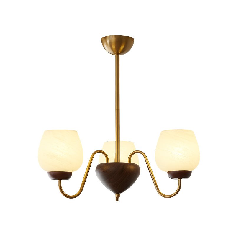 Sytheiel Premium Eleganz Holz Glas Kronleuchter-Letslighting