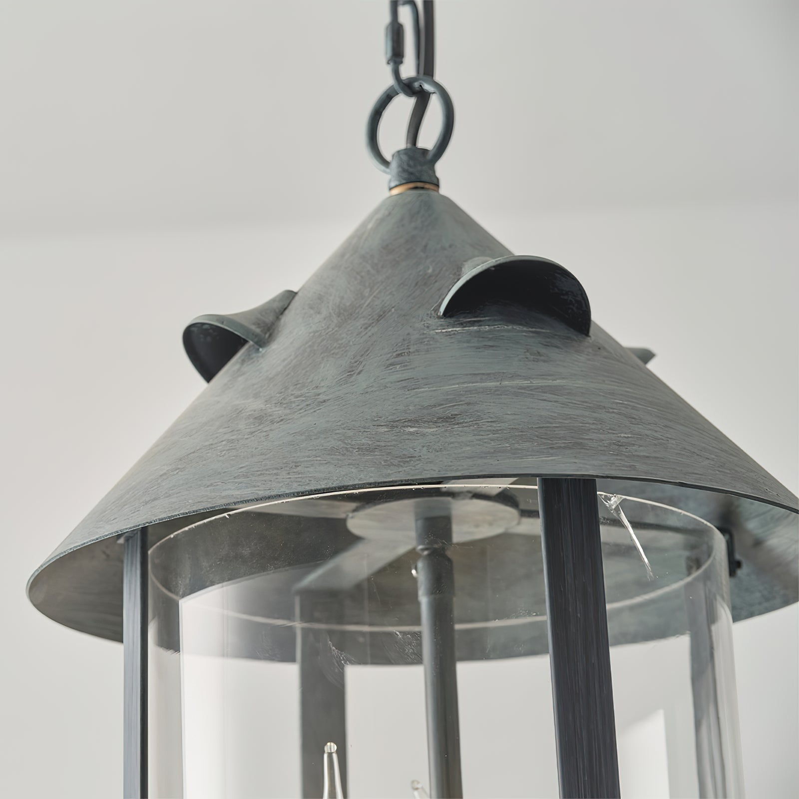 Tinduvyh Vintage Industrial Glas Laterne Pendelleuchte-Letslighting