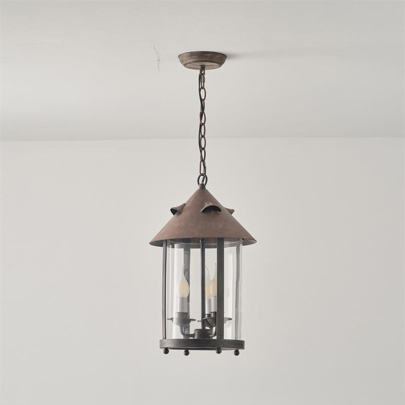 Tinduvyh Vintage Industrial Glas Laterne Pendelleuchte-Letslighting