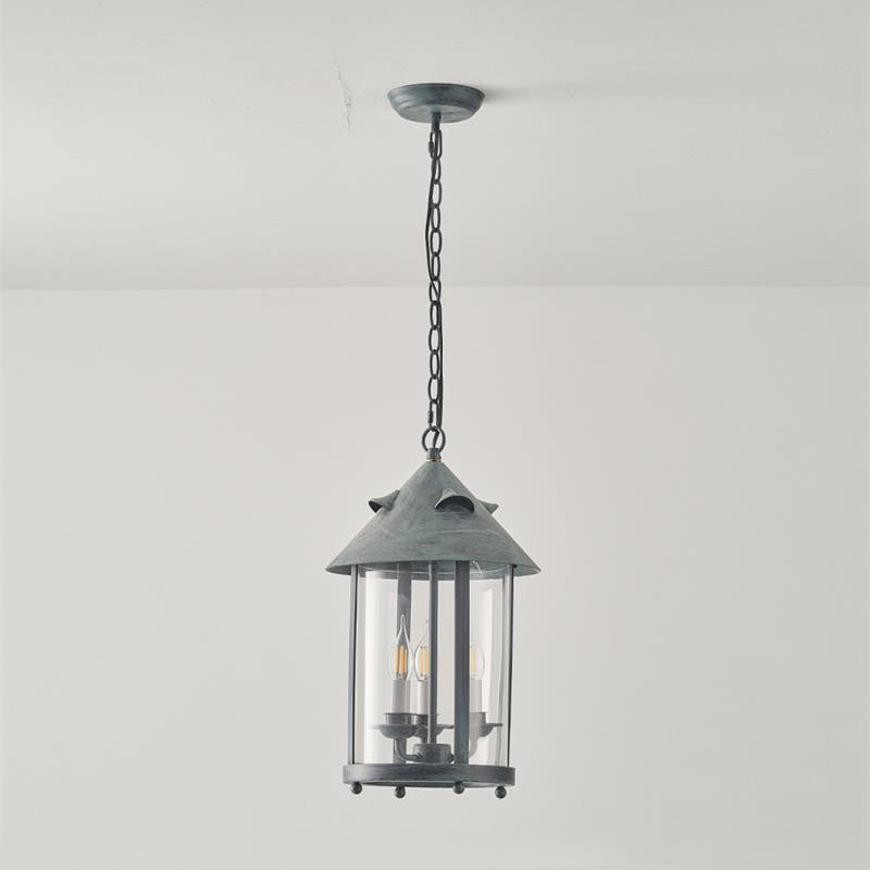 Tinduvyh Vintage Industrial Glas Laterne Pendelleuchte-Letslighting