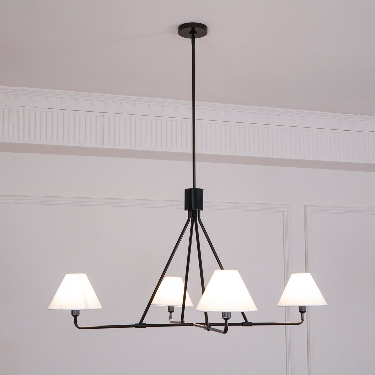 Aurora Kronleuchter Kegelschirm Minimalistisch-Letslighting