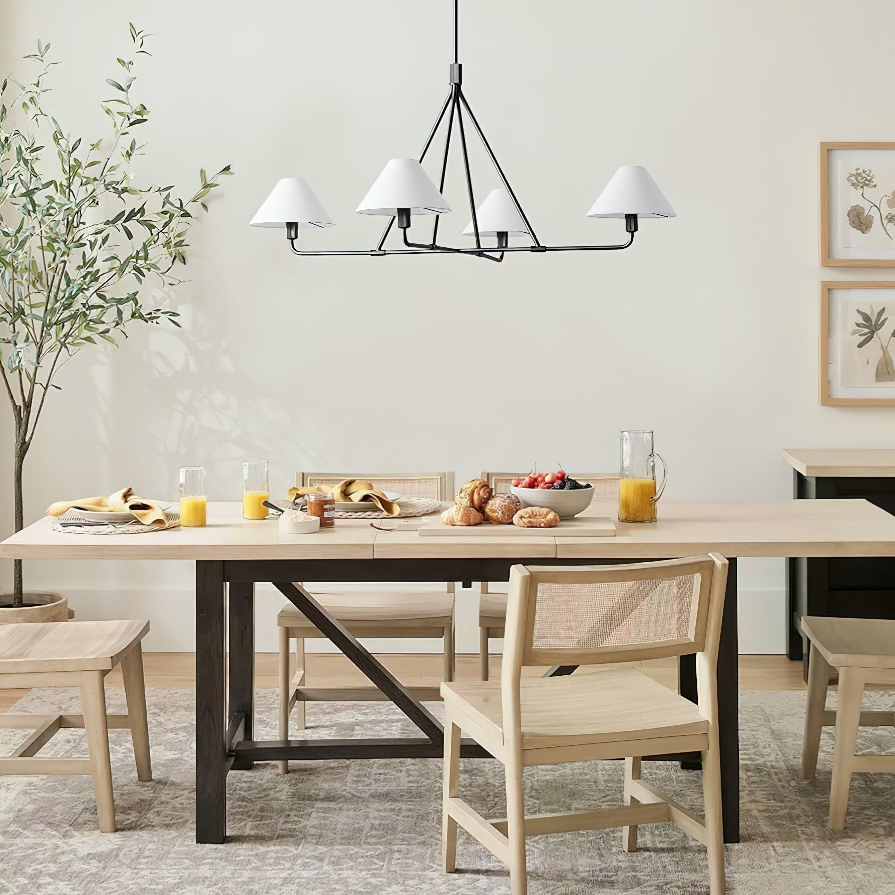 Aurora Kronleuchter Kegelschirm Minimalistisch-Letslighting