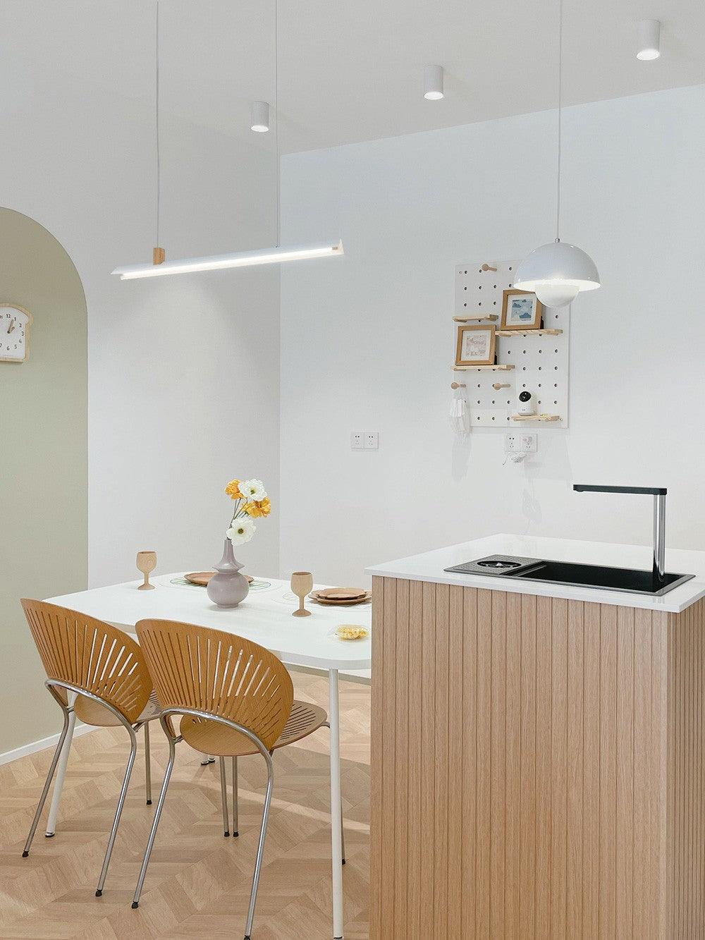 Linea Minimalistisch Holz Pendelleuchte Leuchte-Letslighting