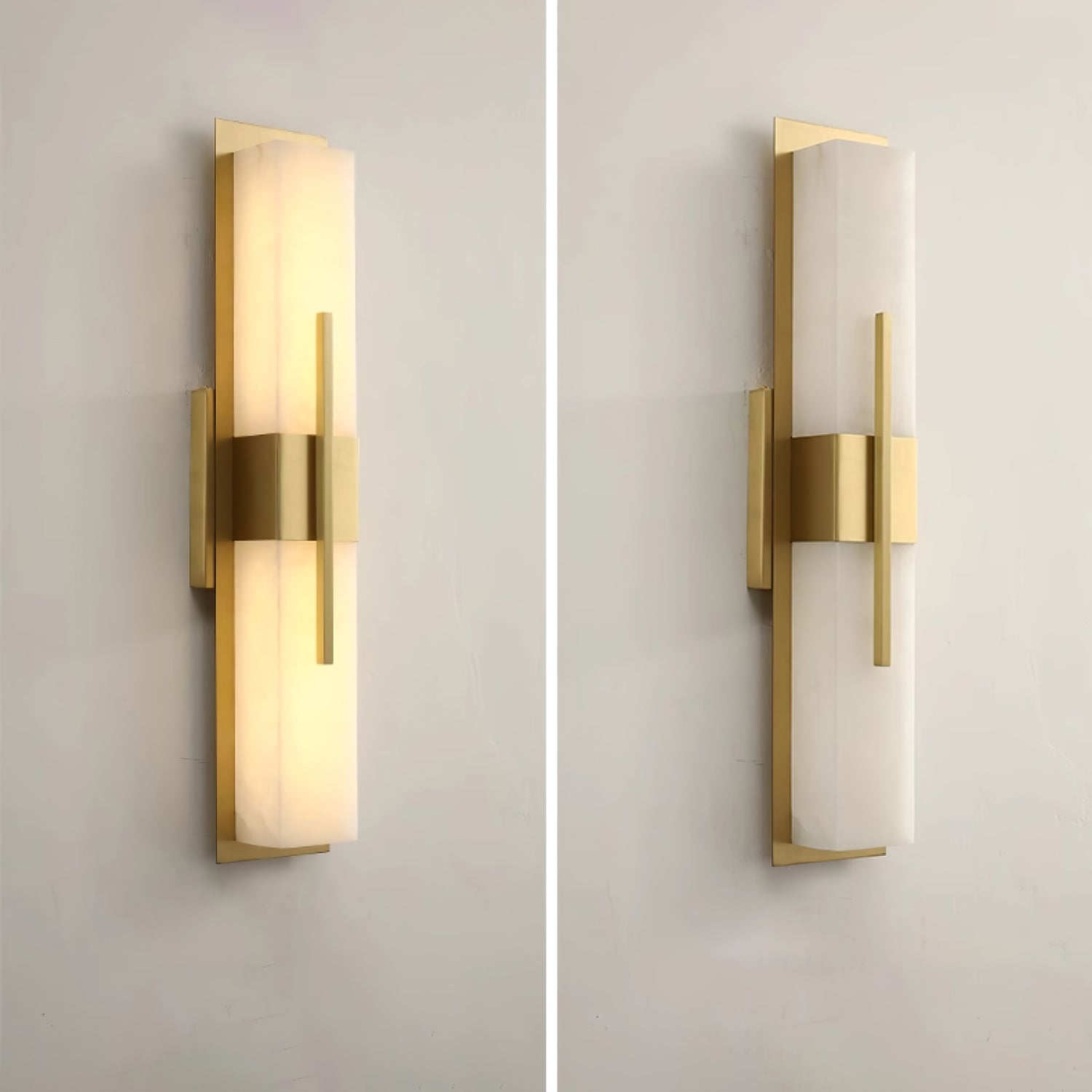 Lylirel Rectangular Alabaster Wall Light - Neutralighting