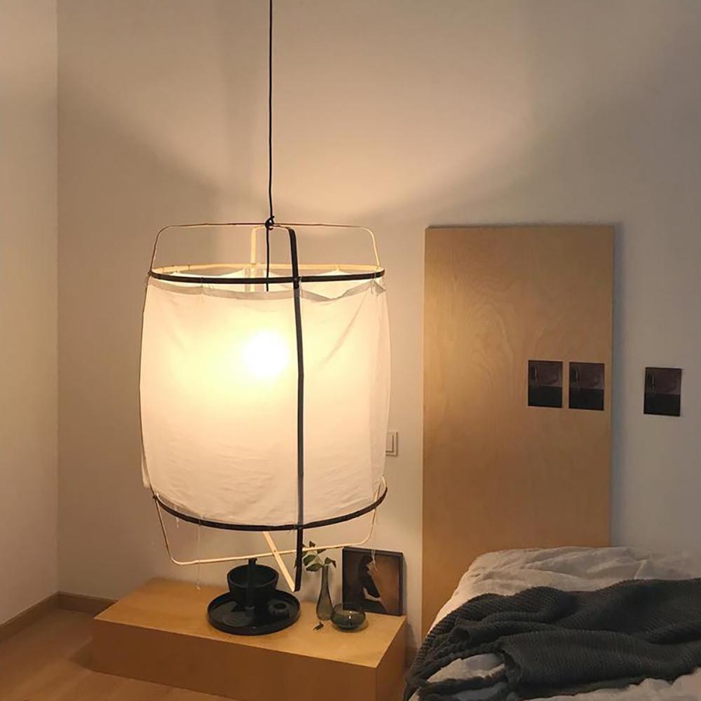 Lustra Pendelleuchte Lampe Bambus Schirm für Wohn Zimmer-Letslighting