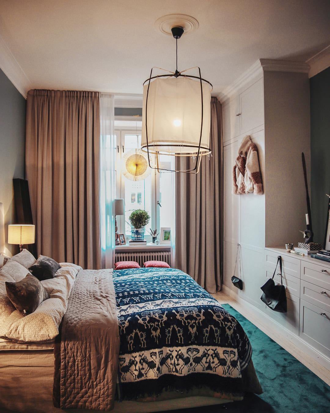 Lustra Pendelleuchte Lampe Bambus Schirm für Wohn Zimmer-Letslighting